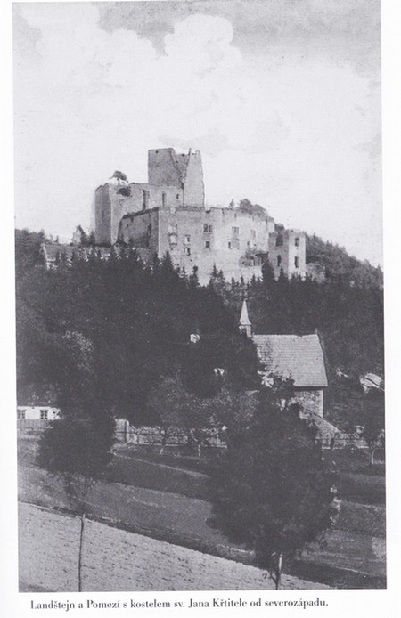 hrad Landtejn, Pomez, kostel sv. Jana Ktitele 